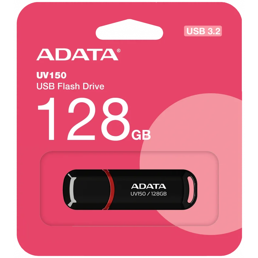 ADATA UV150 128GB Siyah USB 3.2 Flash Bellek | UV150-128GB