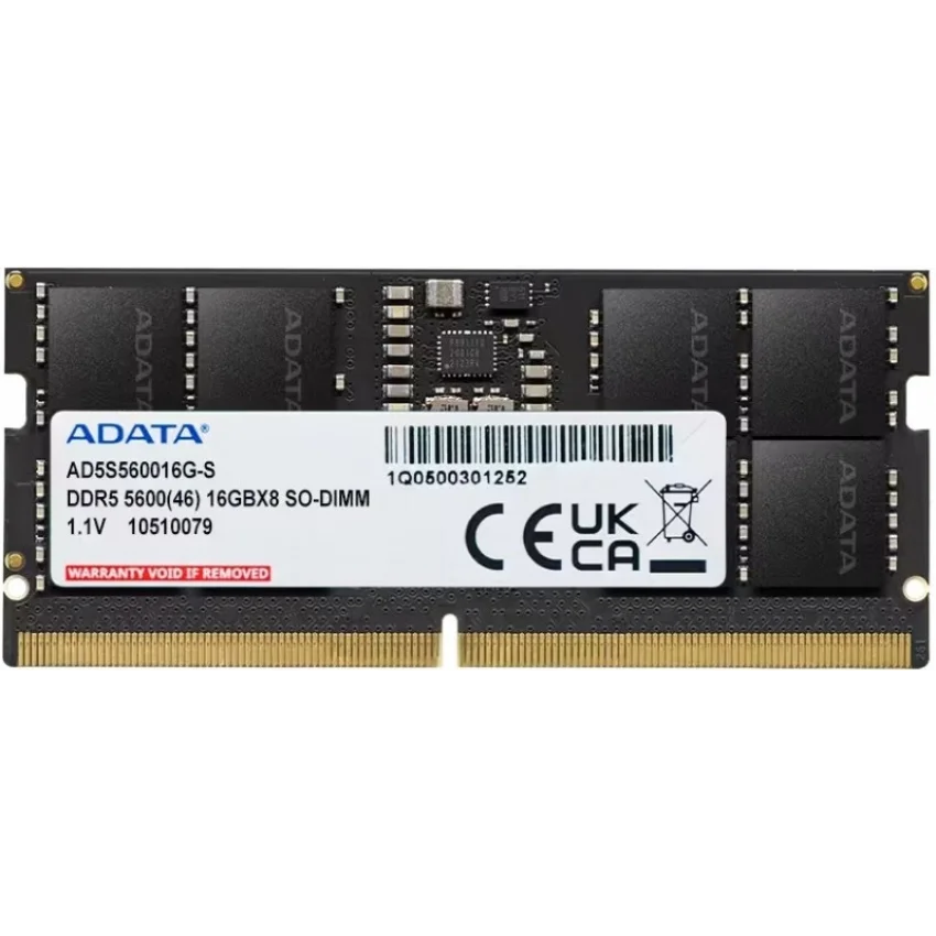 ADATA 16GB DDR5 5600MHz SO-DIMM Notebook RAM | AD5S560016G-S