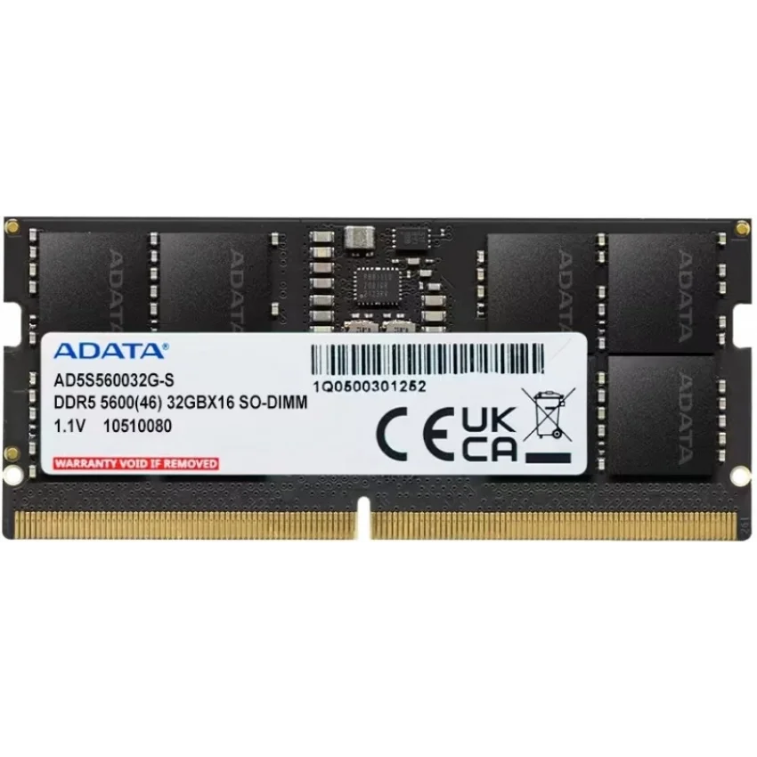 ADATA 32GB DDR5 5600MHz SO-DIMM Notebook RAM | AD5S560032G-S