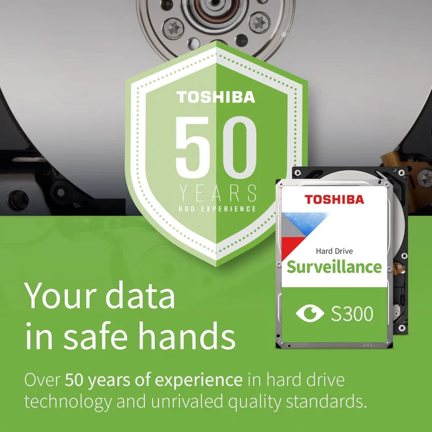 Toshiba S300 Surveillance 4TB 3.5 Güvenlik Harddiski | HDWT840UZSVA