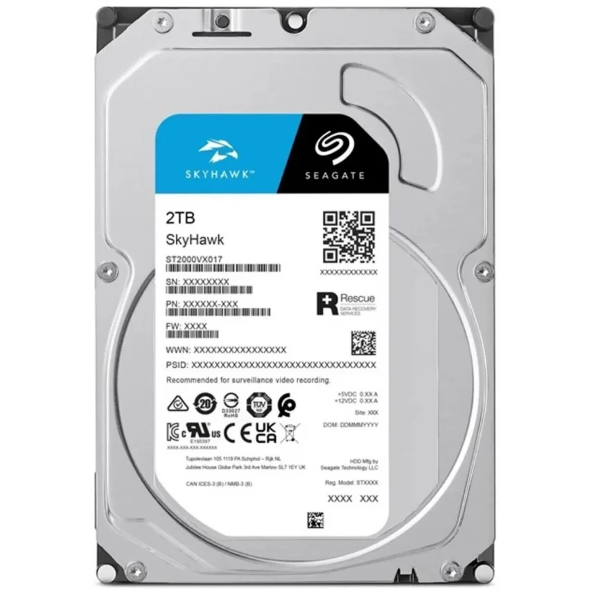 Seagate SkyHawk 2TB 3.5 Güvenlik Harddiski | ST2000VX017