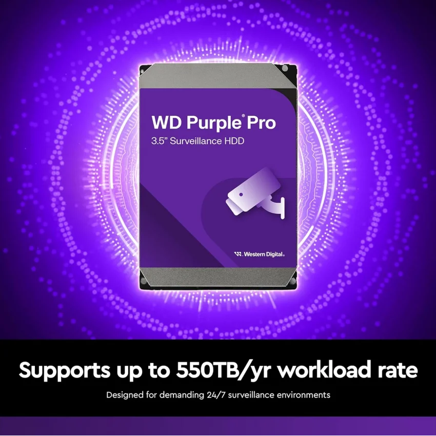 WD Purple Pro 10TB 3.5 Güvenlik Harddiski | WD102PURP