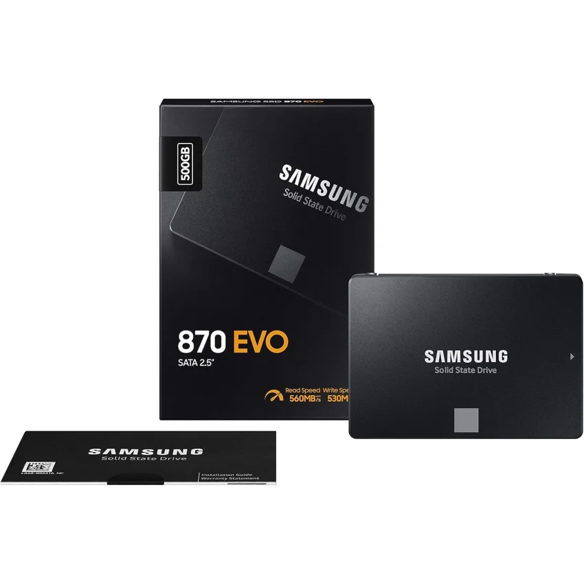 Samsung 870 EVO 500GB 2.5 SATA III SSD | MZ-77E500BW