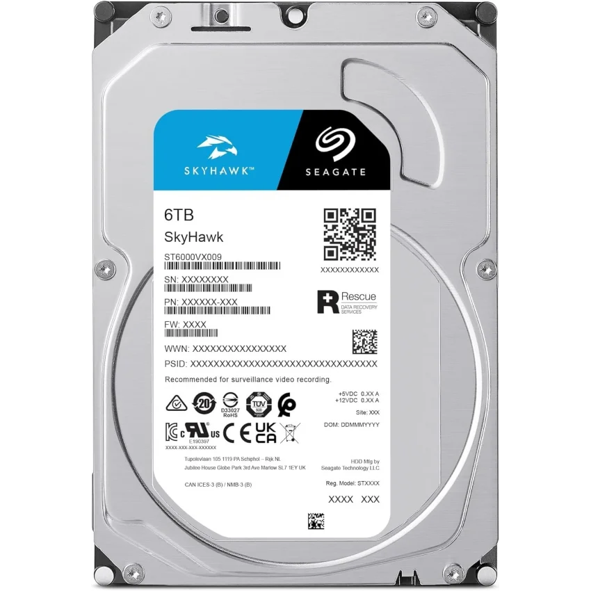 Seagate SkyHawk 6TB 3.5 Güvenlik Harddiski | ST6000VX009