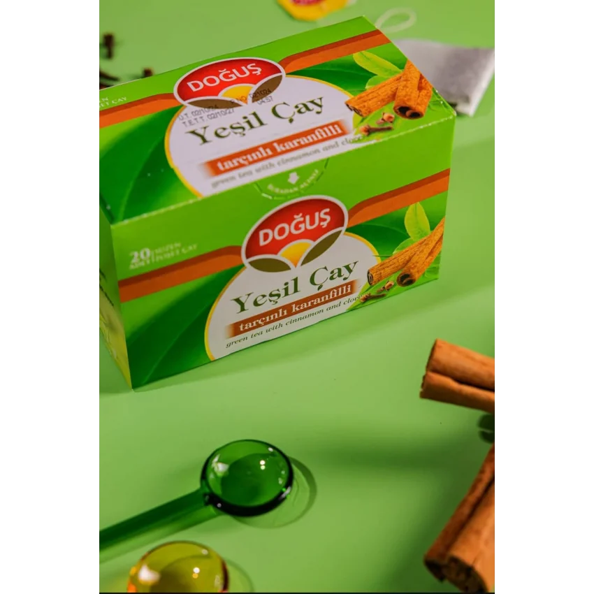 Doğuş Yeşil Çay Tarçınlı Karanfilli - 20li Süzen Poşet