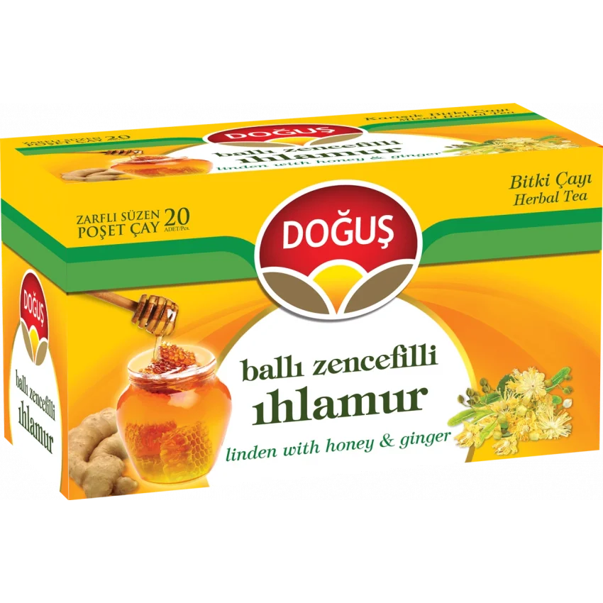 Doğuş Ballı Zencefilli Ihlamur Bitki Çayı - 20li Paket