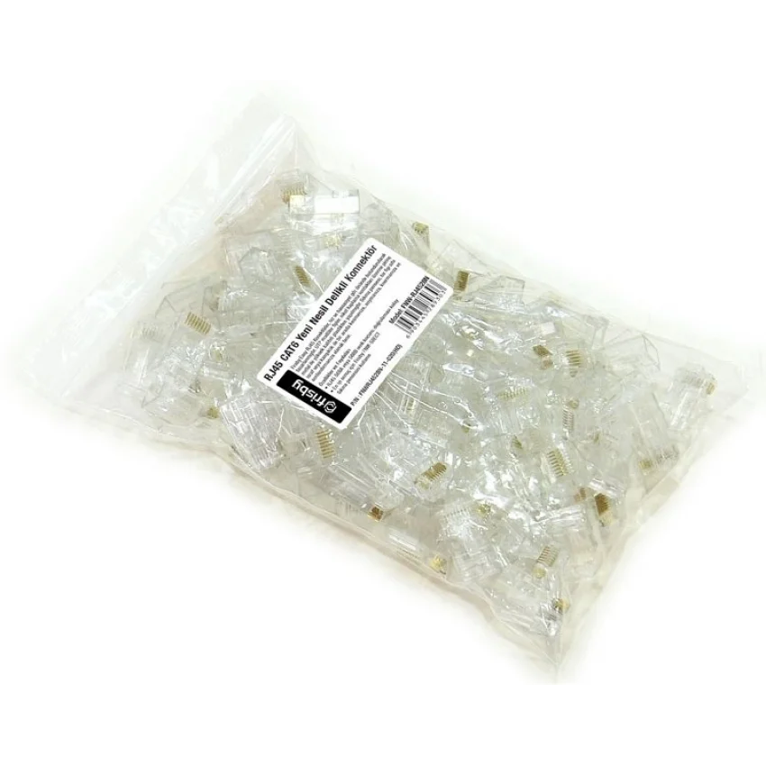 Frisby RJ45 Yeni Nesil Delikli Konnektör 100’lü - FNW-RJ4528N