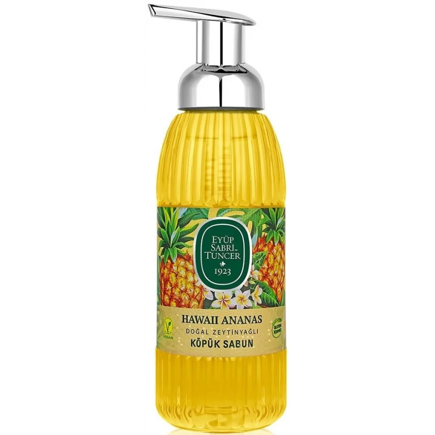 Eyüp Sabri Tuncer Hawaii Ananas Doğal Zeytinyağlı Köpük Sabun - 500 ml