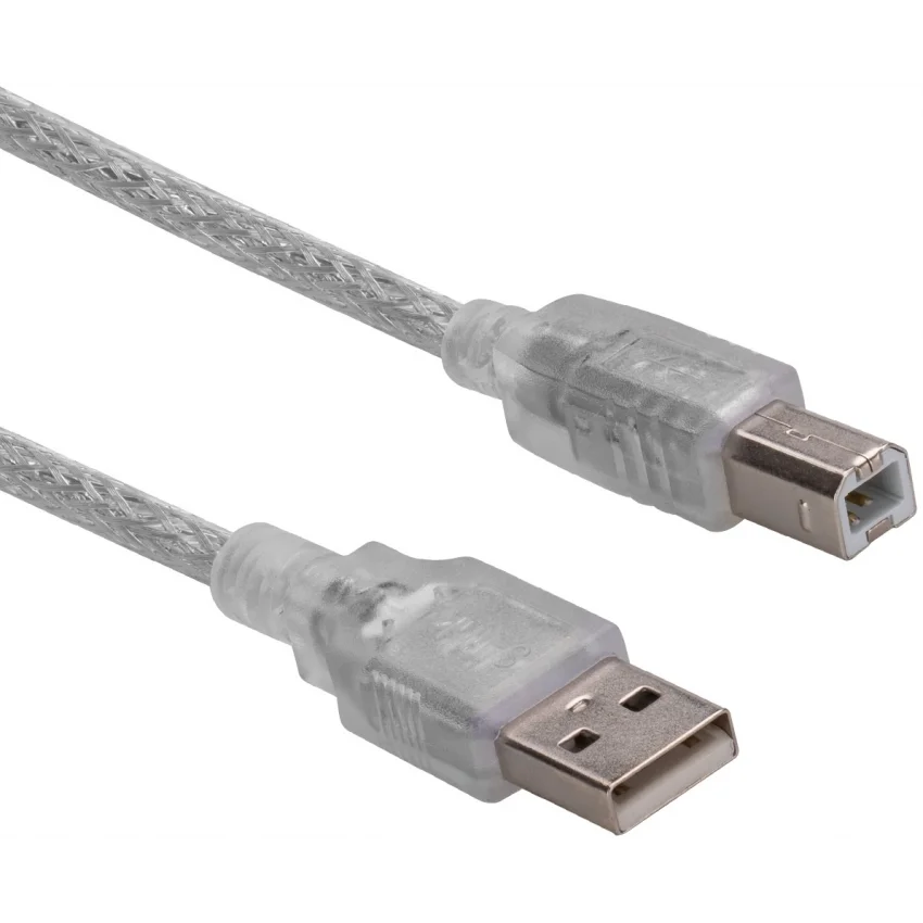 S-link SL-U2015 USB 2.0 1.5m Şeffaf Yazıcı Kablosu