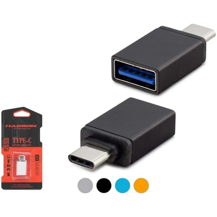 Hadron Type-C to USB OTG Çevirici Adaptör Metal HDX5051
