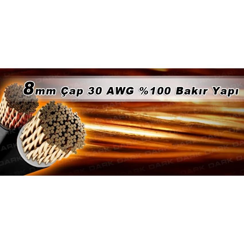 Dark 10 Metre VGA Kablo | Ferrit Core EMI/RFI Filtreli DK-CB-VGAL1000