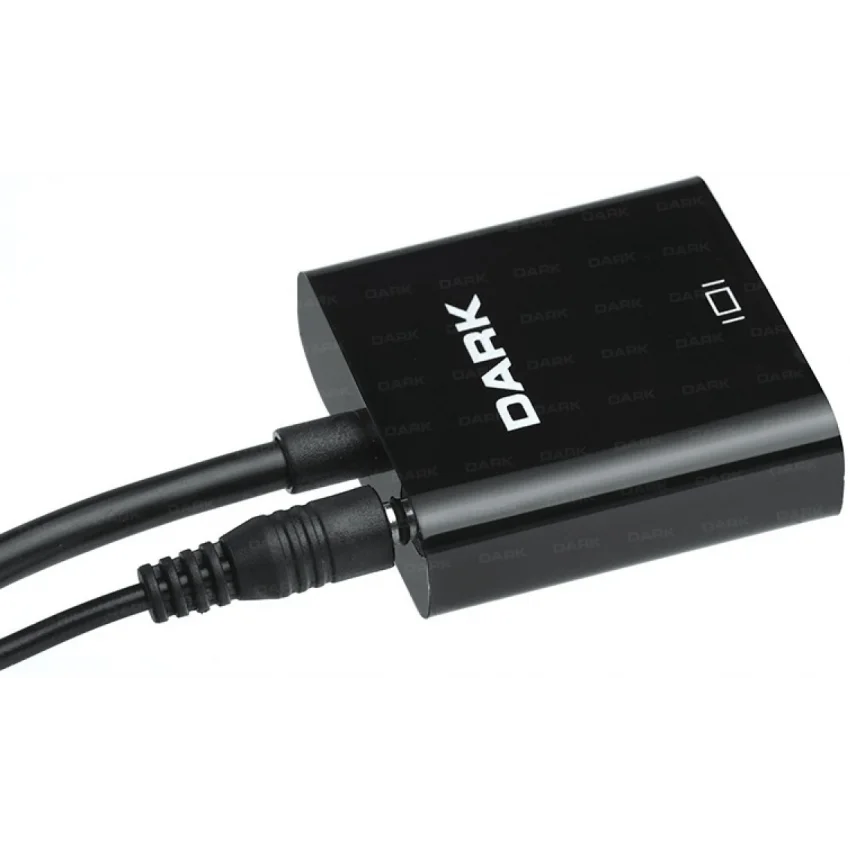 Dark HDMI to VGA + Ses Dönüştürücü Çevirici DK-HD-AHDMIXVGA