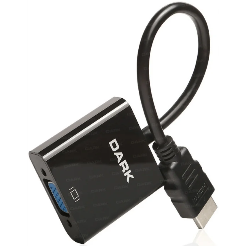 Dark HDMI to VGA + Ses Dönüştürücü Çevirici DK-HD-AHDMIXVGA