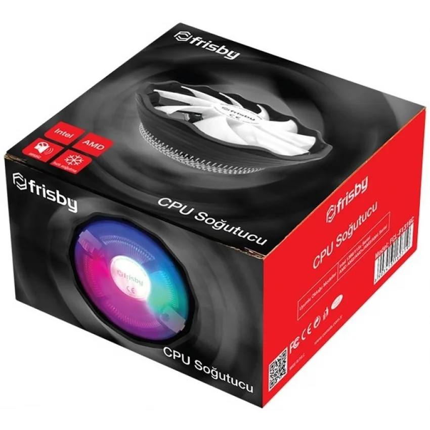 Frisby Intel/AMD Uyumlu 123mm LED İşlemci Soğutucu FCL-F1316C