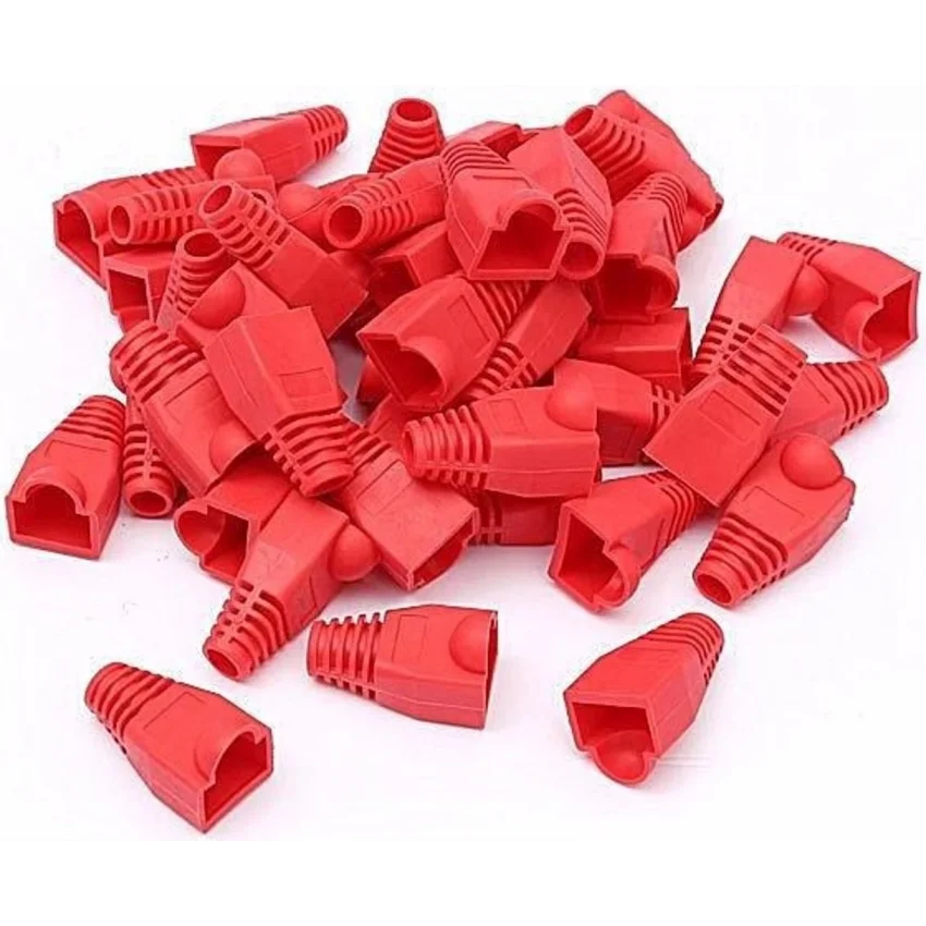 CMR RJ45 Konnektör Koruyucu Kılıf | 25li Paket - Kırmızı