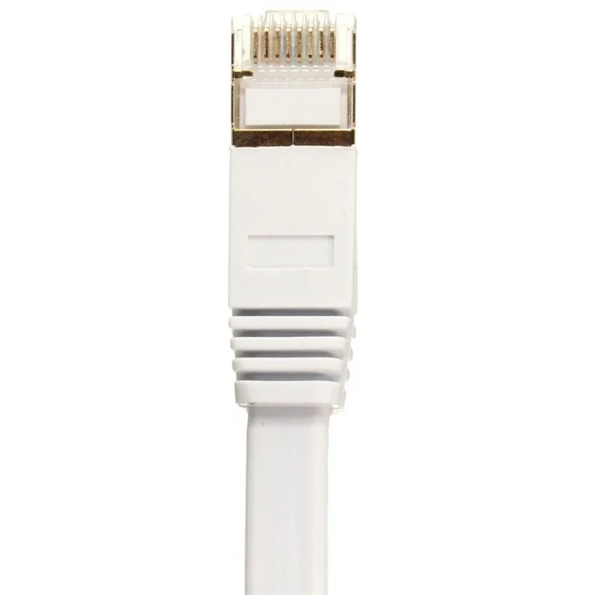 Alfais 4256 Cat7 Ethernet Rj45 Internet Kablosu 1 Metre Yassı 10gbps 600mhz