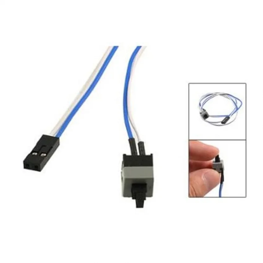 Alfais 4466 Atx Anakart Kasa İçi Power Açma Kapama Buton Kablosu