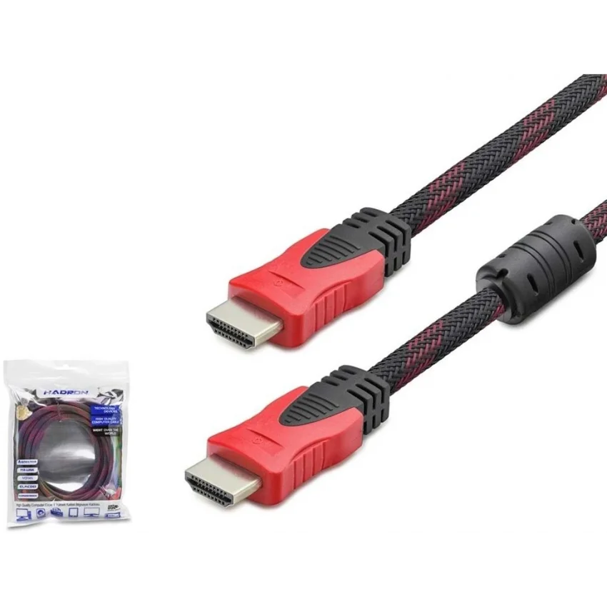 Hadron Hdmi Kablo 3 Metre Zırhlı v1.4 Örgü Filtreli | HDX2013