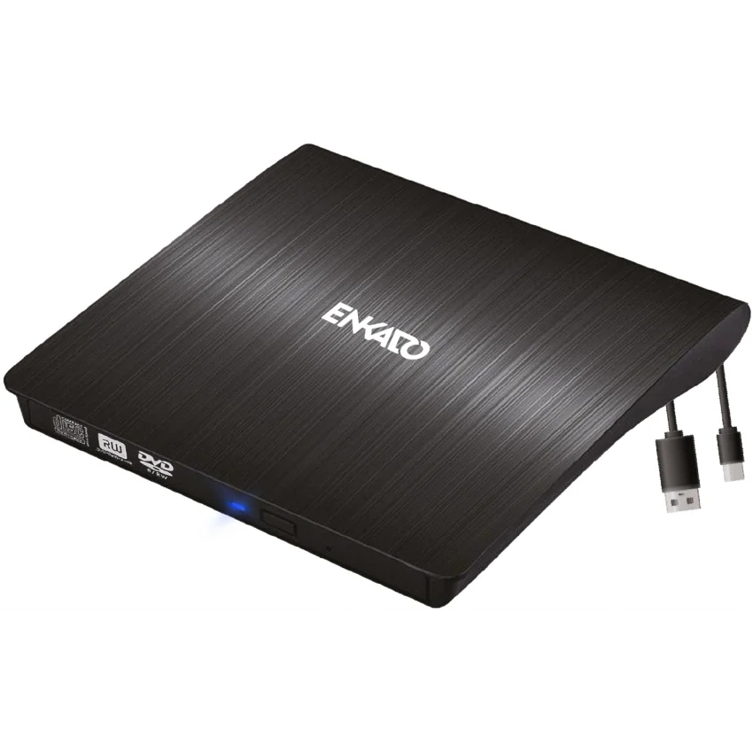 Enkado Harici DVD CD Yazıcı USB 3.0 & Type-C | EKD-UDVD120