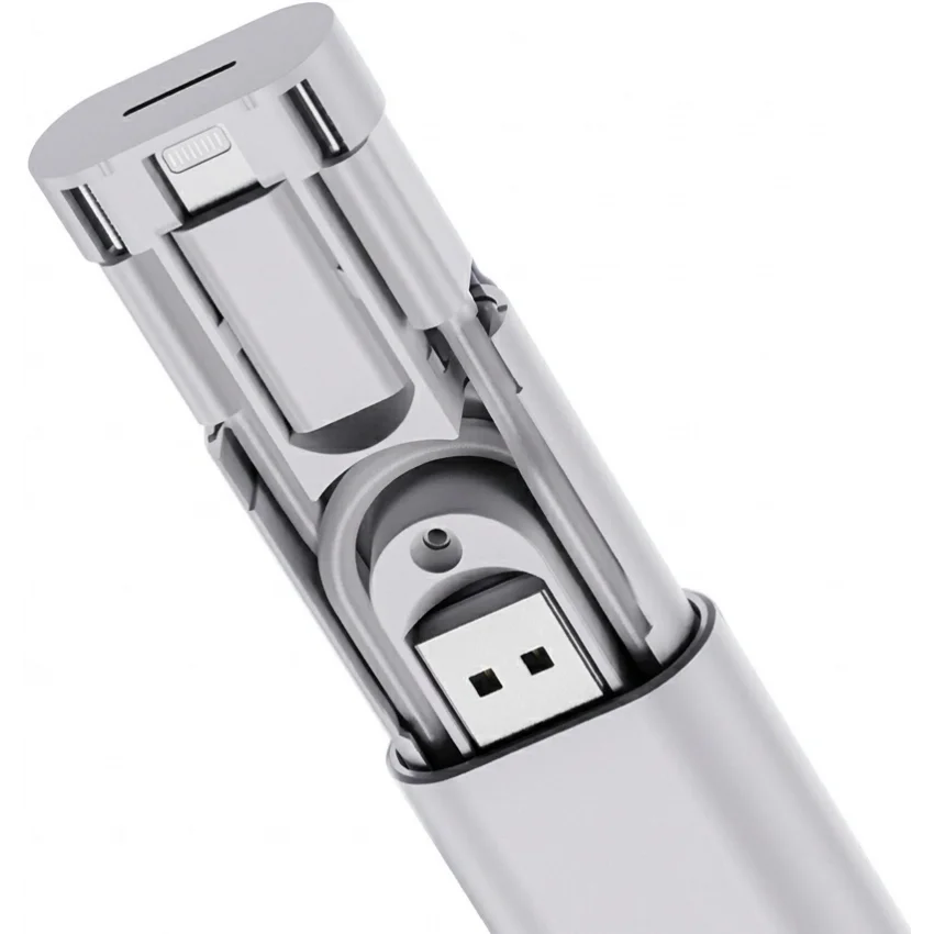 Enkado Seyahat ve Şarj Kiti Seti 5in1 Beyaz | EKD-SK11