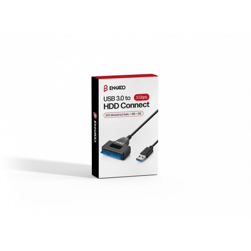Enkado USB 3.0 to SATA 22-Pin HDD SSD Adaptör | EKD-UH80