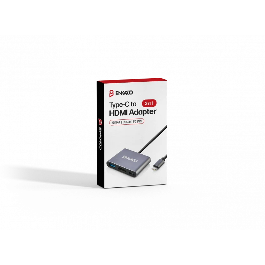 Enkado 3in1 Type-C Hub 4K HDMI + USB 3.0 + PD | EKD-TP43