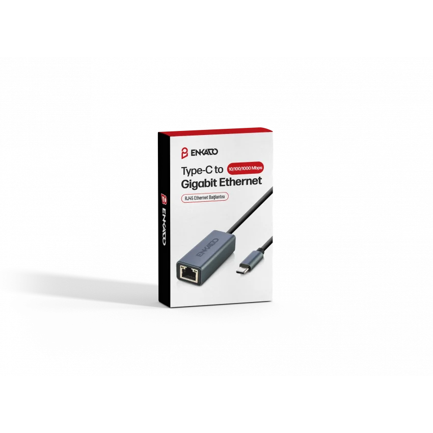 Enkado Type-C Gigabit Ethernet Adaptörü 1000 Mbps | EKD-TP45