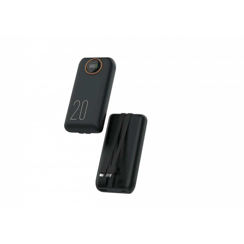 Snapron 20000 mAh 22.5W Dahili Kablolu Powerbank | SNP-3013