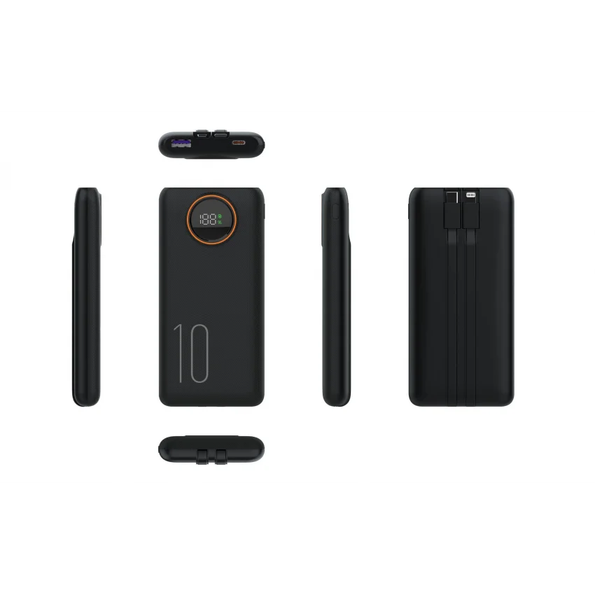 Snapron 10000 mAh 22.5W Dahili Kablolu Powerbank | SNP-3012