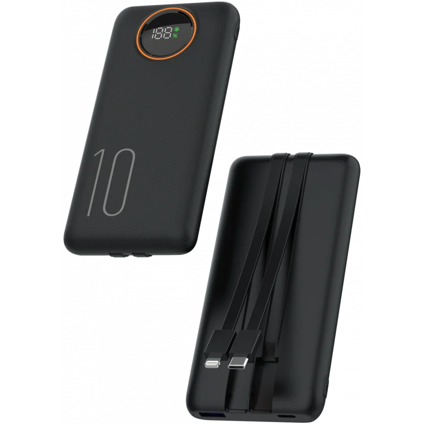 Snapron 10000 mAh 22.5W Dahili Kablolu Powerbank | SNP-3012