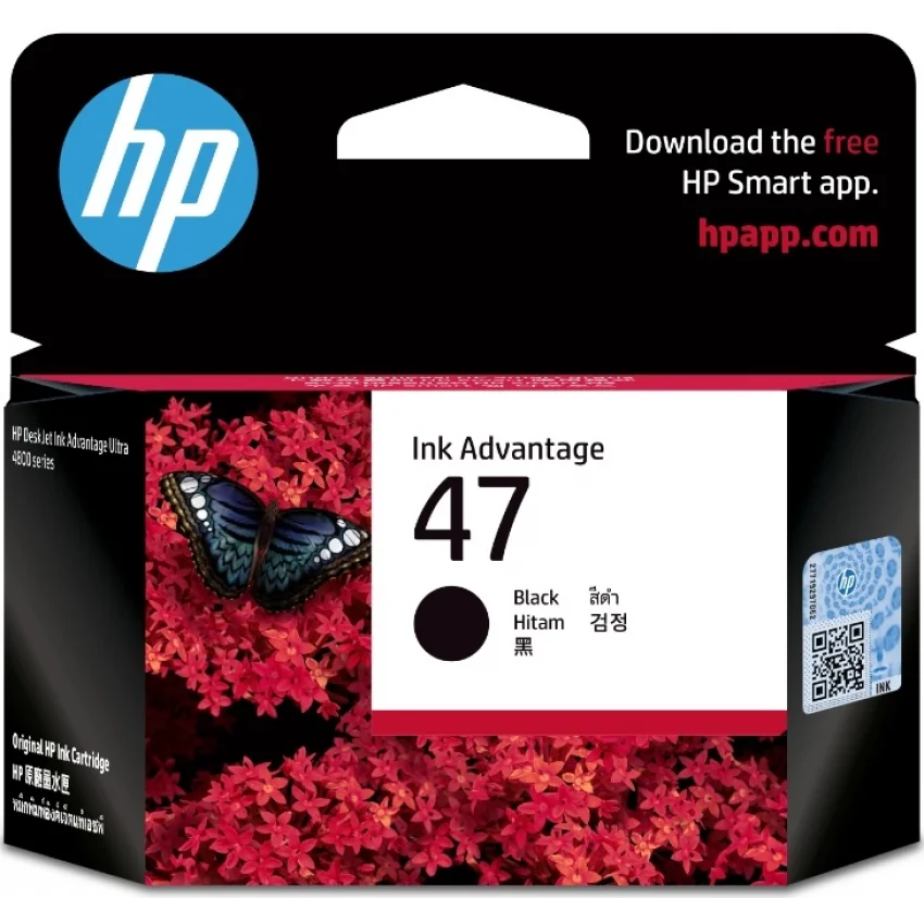 HP 47 Siyah Orijinal Mürekkep Kartuşu | 6ZD21AE