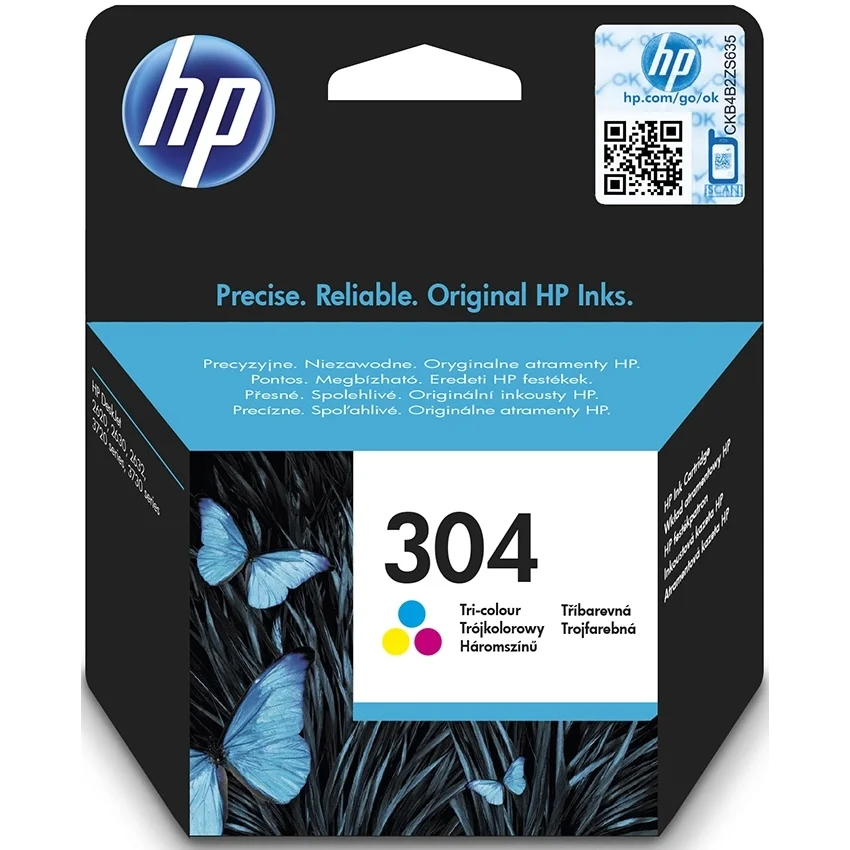 HP 304 Üç Renkli Orijinal Mürekkep Kartuşu | N9K05AE