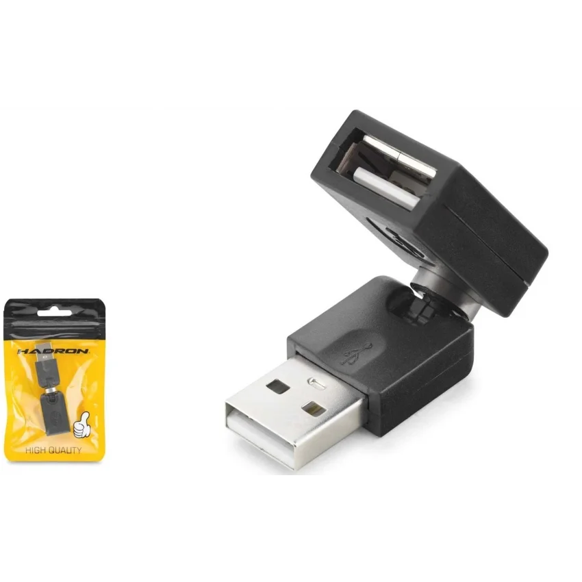 Hadron USB Dişi Mafsallı Adaptör 180 Derece Hareketli | HDX1357