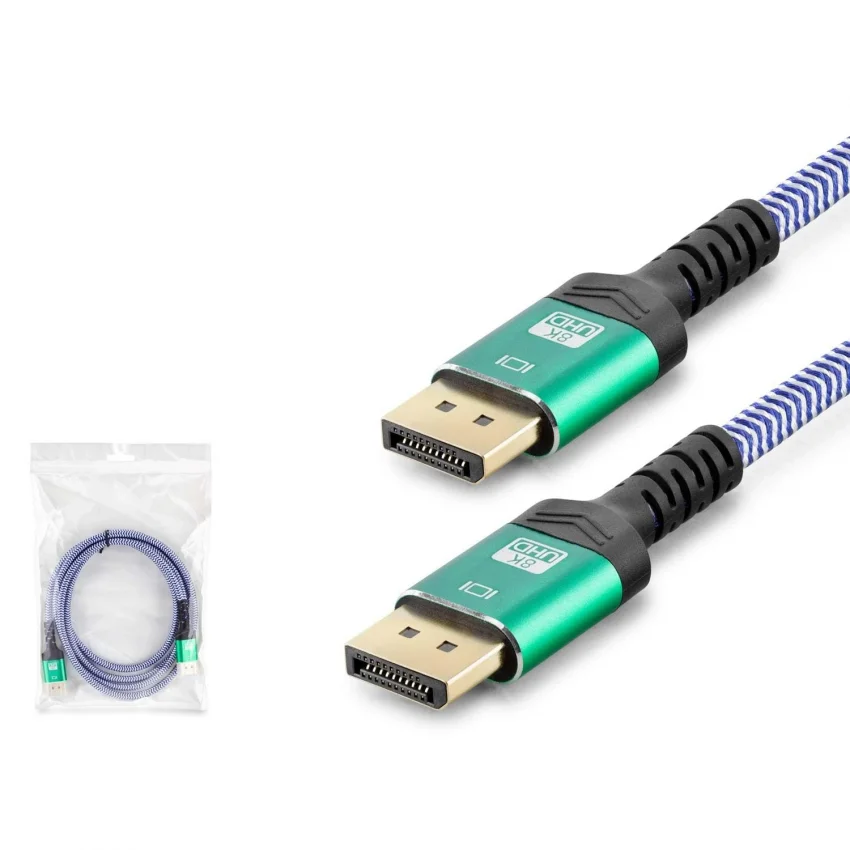 Hadron DisplayPort Kablo 8K 144Hz 2 Metre Örgülü | HDX7820