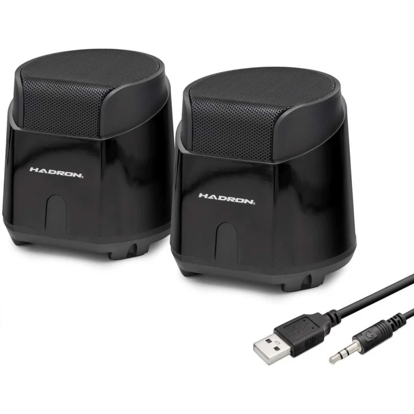 Hadron Masaüstü Hoparlör 1+1 USB 3.5mm Siyah | HD6024