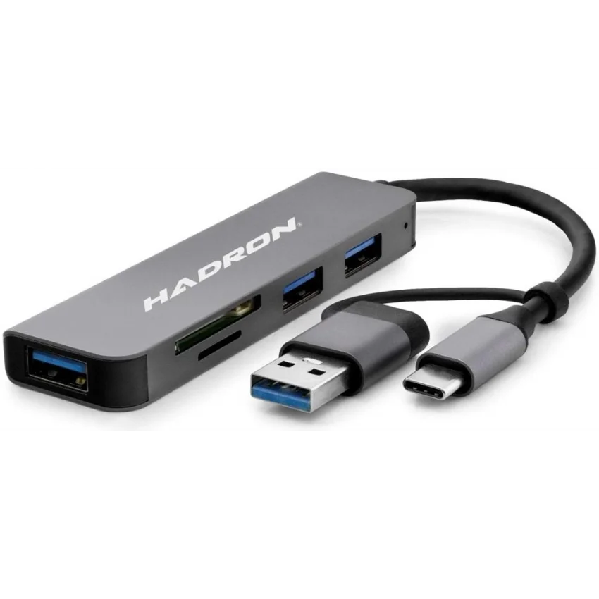 Hadron Type-C & USB Hub 3 Port USB 3.0 SD TF Kart Okuyucu | HDX7826