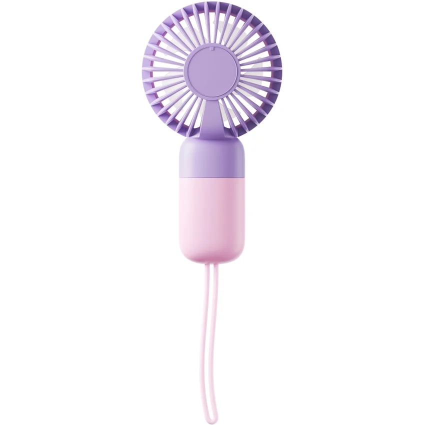 Asonic Taşınabilir USB El Fanı Mor 250mAh Jack Girişli | AFN24