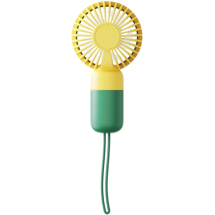 Asonic Taşınabilir USB El Fanı Yeşil 250mAh Jack Girişli | AFN24