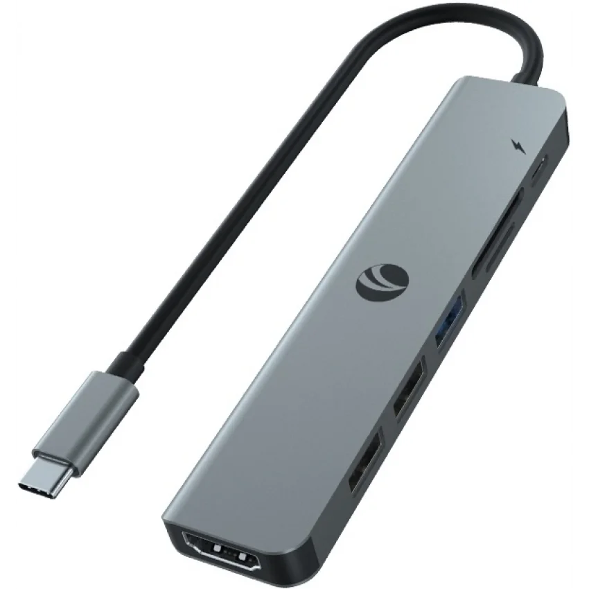 VCOM USB-C Docking Station 7 in 1 HDMI USB 3.0 PD 100W | CUE18