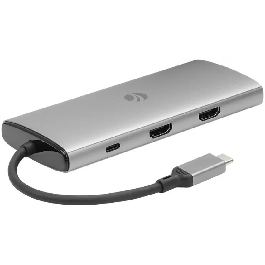 VCOM Çift Monitör Type-C Hub Çoklayıcı 10 in 1 4K 60Hz PD 100W | CUE68