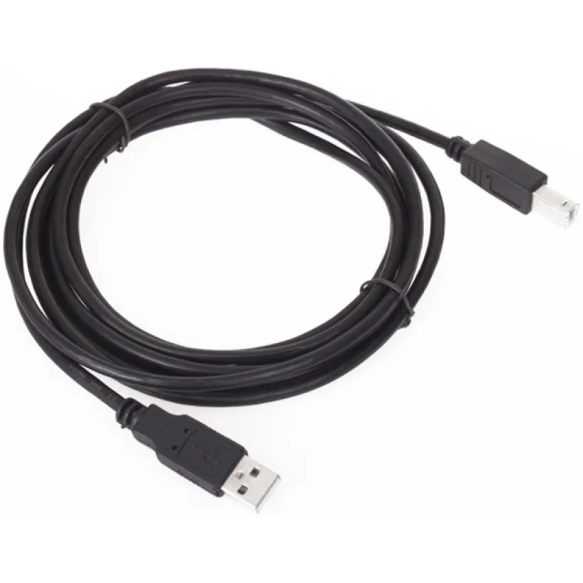 VCOM Yazıcı Kablosu USB 2.0 1.5m Nikel Kaplama Siyah | CU201-B-1.5