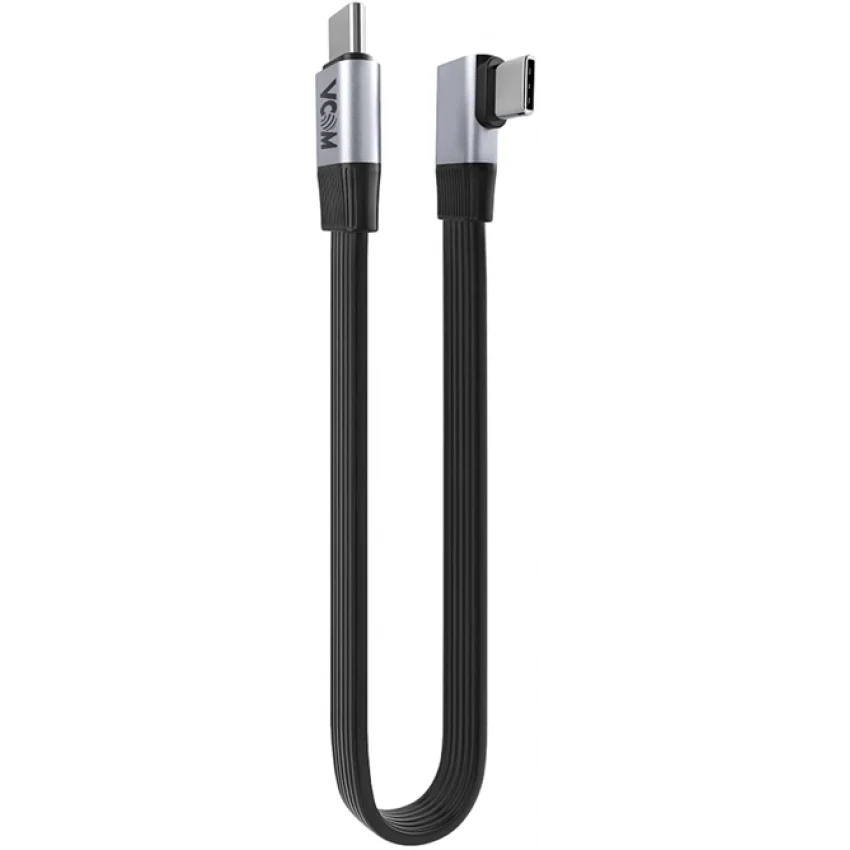 VCOM 90 Derece USB4 V2 Flat Kablo 2m 20Gbps 60W 4K | CU582RA-2.0