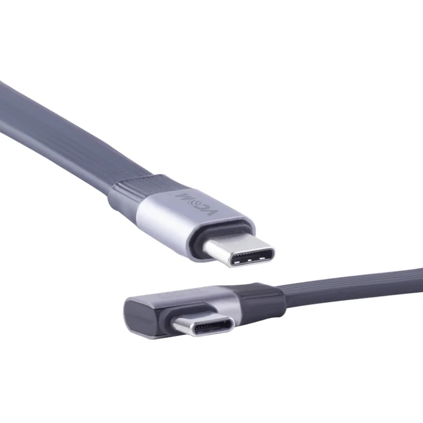 VCOM 90 Derece USB4 V2 Flat Kablo 2m 20Gbps 60W 4K | CU582RA-2.0