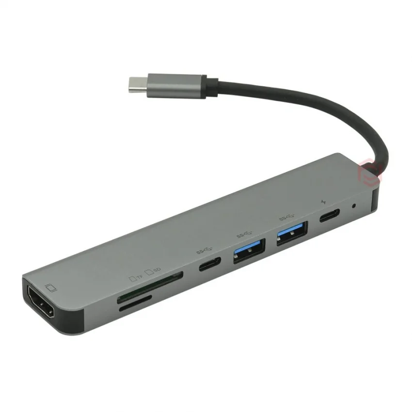 Frisby Type-C Hub HDMI 2xUSB 3.0 SD/TF 87W PD Şarj | FA-7662TC