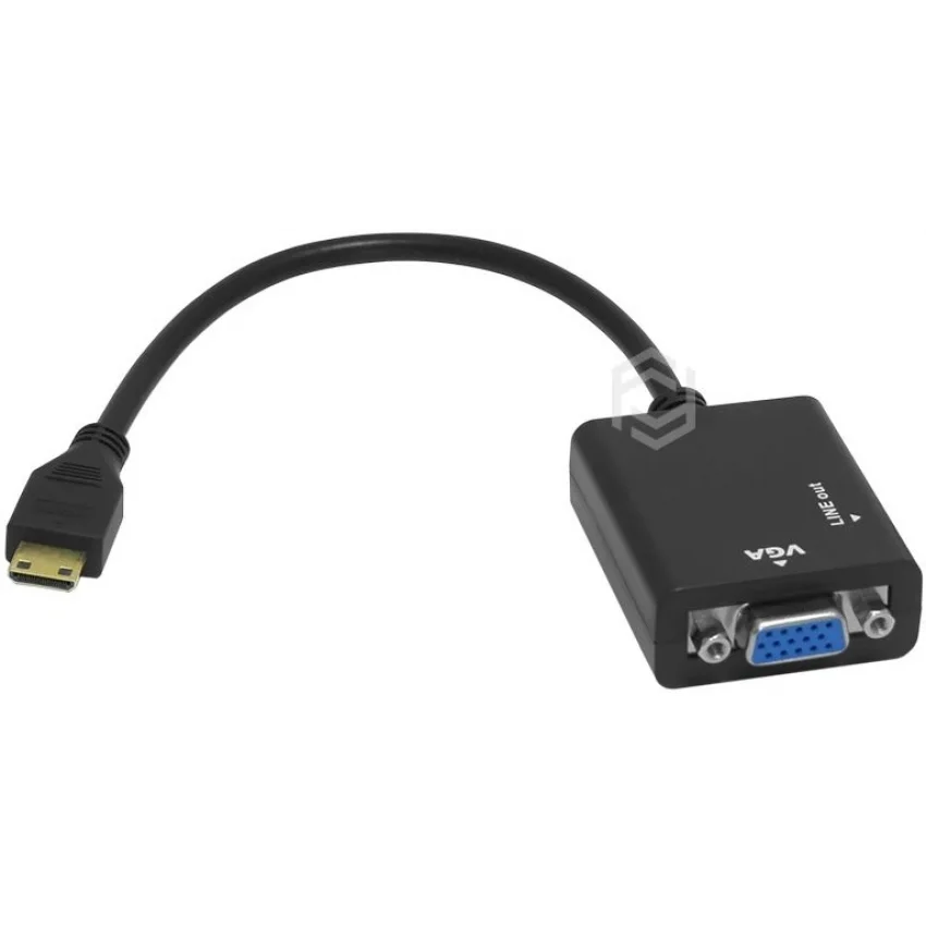 Frisby Mini HDMI to VGA + Ses Aktif Dönüştürücü 1080P | FA-6672C