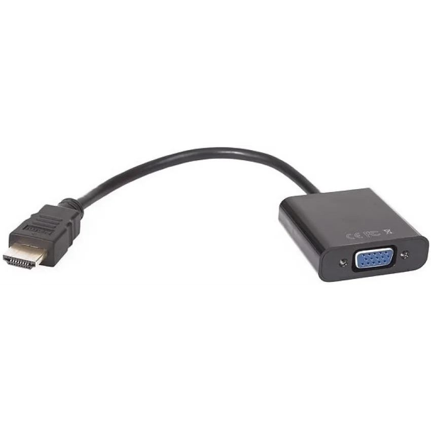 VCOM HDMI to VGA Dişi Çevirici Dönüştürücü Siyah | CG591-B-0.15