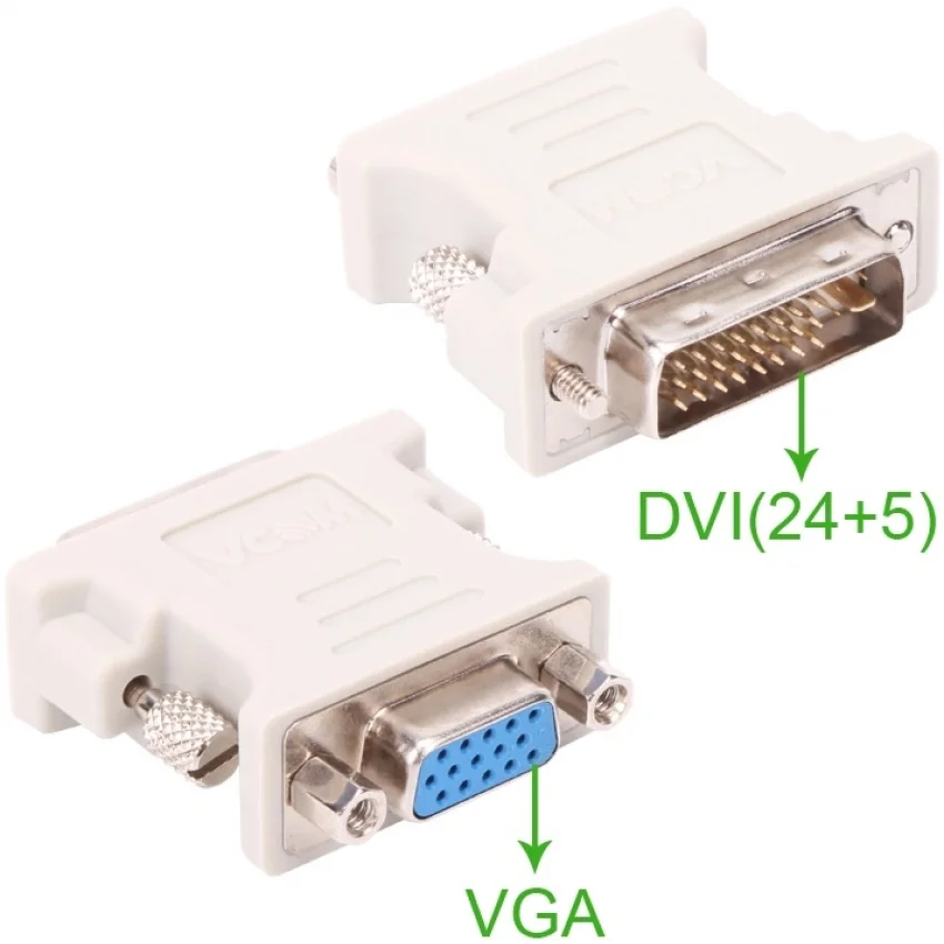 VCOM DVI-I 24+5 to VGA Dönüştürücü Adaptör Altın Uçlu | CA301