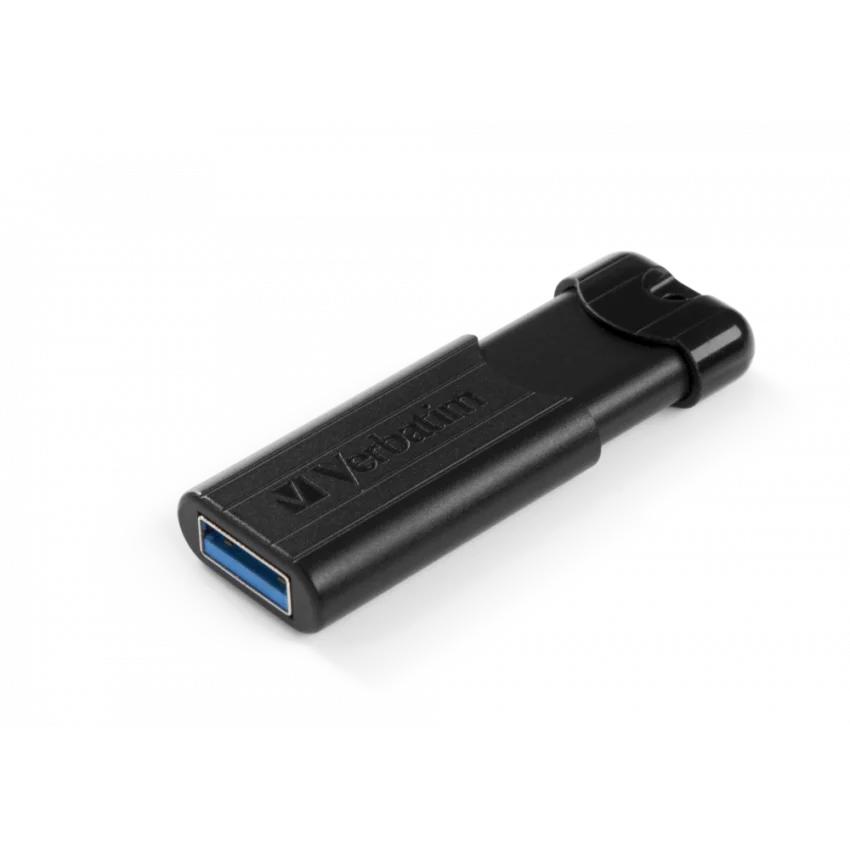 Verbatim PinStripe 128GB USB 3.2 Gen 1 Bellek Siyah | 49319