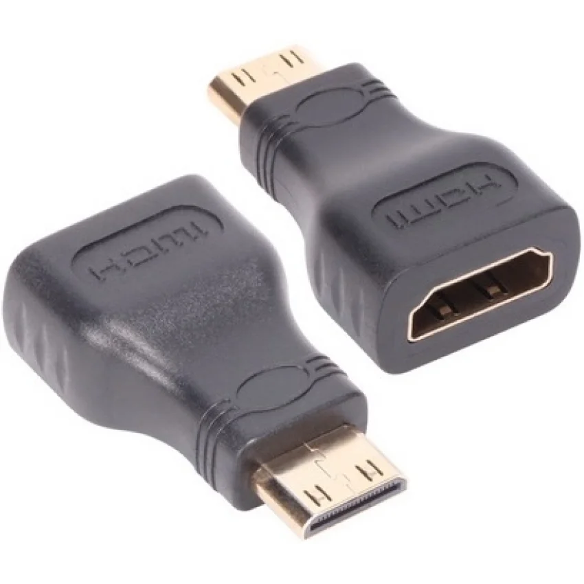 VCOM Mini HDMI Erkek to HDMI Dişi Adaptör Altın Uçlu | CA316