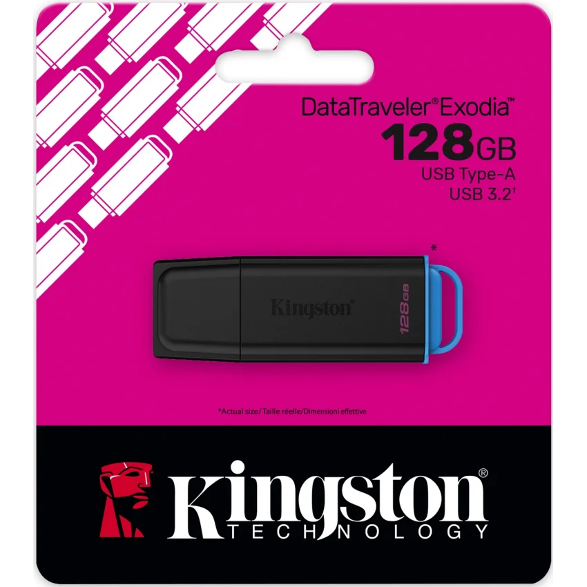Kingston 128GB USB 3.2 Gen 1 Flash USB Bellek Siyah | DTXG2/128GB